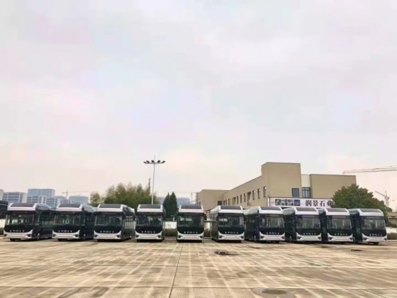تم تسليم 10 حافلات بخلايا وقود King Long إلى Zhejiang