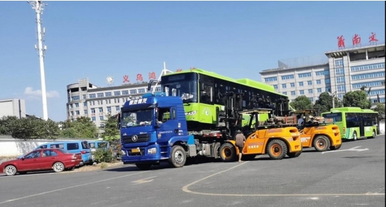 تم تسليم 36 وحدة من حافلات King Long الكهربائية الكاملة إلى Yiwu