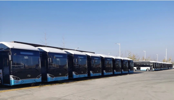 تم تسليم 30 حافلة وقود هيدروجين King Long للعملية التجريبية التجريبية