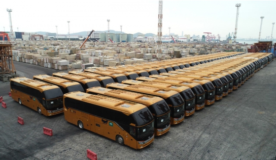 شحن 510 وحدة من حافلات King Long الفاخرة إلى المملكة العربية السعودية للتشغيل