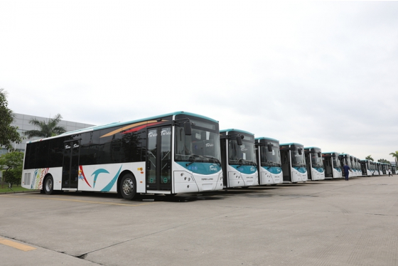 بدأت 78 وحدة من حافلات King Long City ذات المظهر الرائع العمل في عاصمة كاليدونيا الجديدة