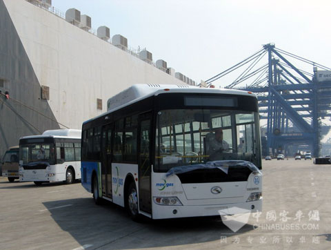 تقوم 59 حافلة Kinglong للغاز الطبيعي بالتوصيل إلى أمريكا الجنوبية