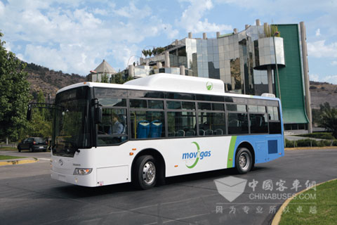 Kinglong Bus تفتح سوق حافلات الغاز الطبيعي في تشيلي