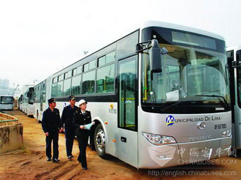 تبحر حافلات Kinglong CNG إلى بيرو